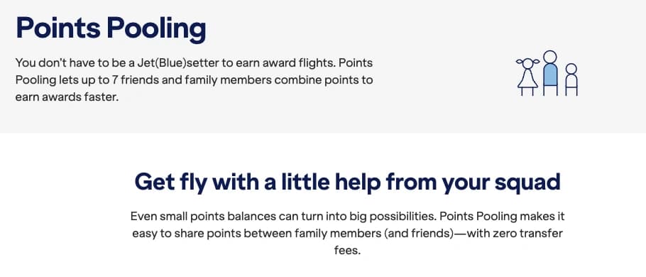 Pooling points is a free and easy way to combine airline miles or points into a single account.