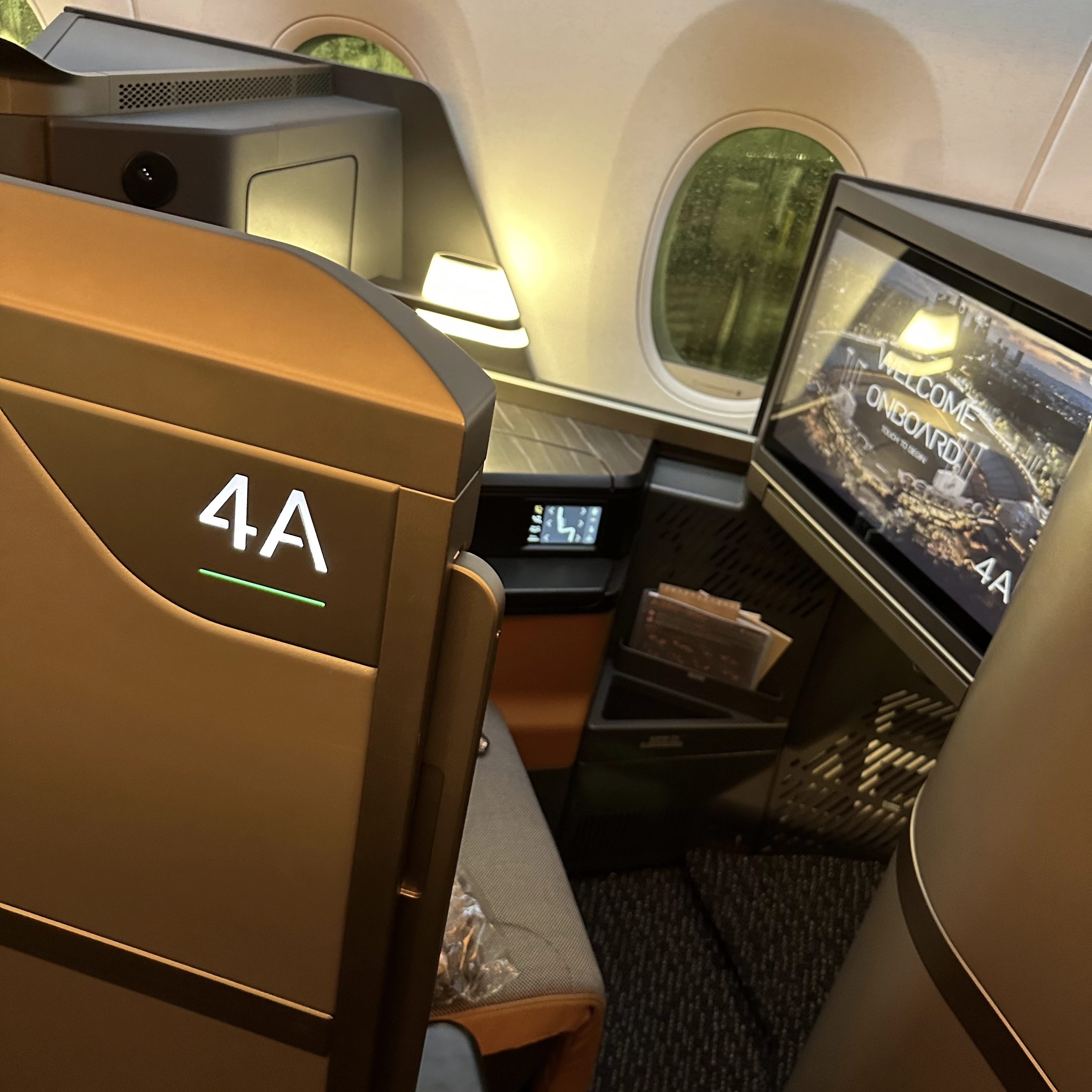Starlux Airlines A350 business class seats.